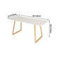Industrial Style Dining Site Table Stone Sled Base Dining Room Home Furniture Clearhalo ' dining_table' 'Dining Tables & Seating' 'Dining Tables' 'furn' 'furn_dining_table' 'Furniture' 'furniture_dining_table' 'Kitchen & Dining Furniture' 'kitchen&dining_furn' 'kitchen' 'kitchen_dining_table' 4000841