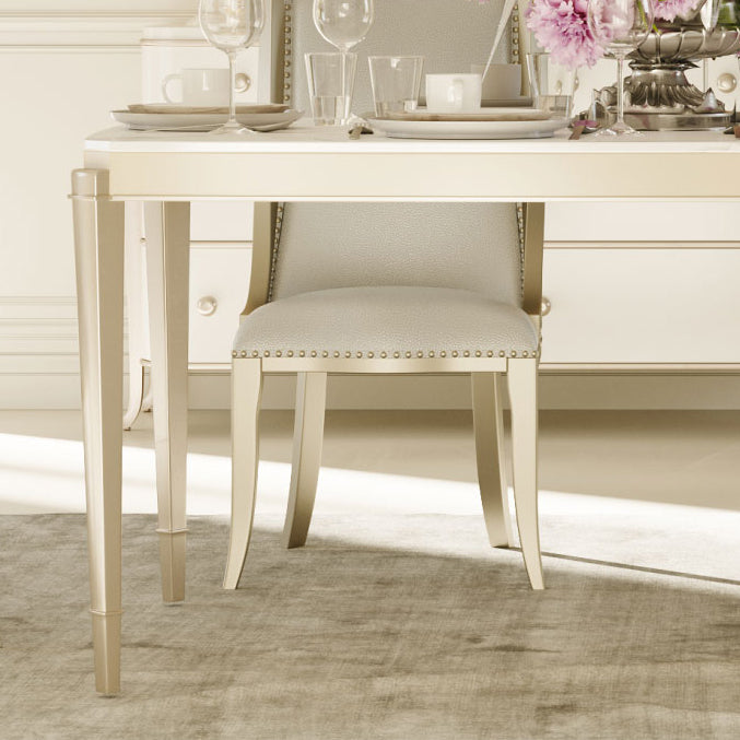 Solid Wood Mid-Century Modern Rectangle Table Sintered Stone Dining Table with 4 Legs Clearhalo ' dining_table' 'Dining Tables & Seating' 'Dining Tables' 'furn' 'furn_dining_table' 'Furniture' 'furniture_dining_table' 'Kitchen & Dining Furniture' 'kitchen&dining_furn' 'kitchen' 'kitchen_dining_table' 4002380