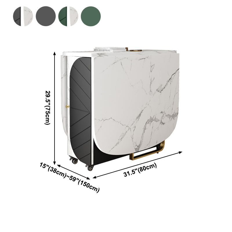 Contemporary Drop-Leaf Dining Room Collection Oval Furniture ,15"L x 31.5"W x 29.5"H Clearhalo ' dining_table' 'Dining Tables & Seating' 'Dining Tables' 'furn' 'furn_dining_table' 'Furniture' 'furniture_dining_table' 'Kitchen & Dining Furniture' 'kitchen&dining_furn' 'kitchen' 'kitchen_dining_table' 4002395