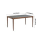 Sintered Stone Grey Dining Table Mid-Century Modern 4 Legs Table for Dining Room Clearhalo ' dining_table' 'Dining Tables & Seating' 'Dining Tables' 'furn' 'furn_dining_table' 'Furniture' 'furniture_dining_table' 'Kitchen & Dining Furniture' 'kitchen&dining_furn' 'kitchen' 'kitchen_dining_table' 4002405