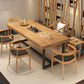 Metal Industrial Rectangle Dining Table Wood Top Table with Trestle Base Clearhalo ' dining_table' 'Dining Tables & Seating' 'Dining Tables' 'furn' 'furn_dining_table' 'Furniture' 'furniture_dining_table' 'Kitchen & Dining Furniture' 'kitchen&dining_furn' 'kitchen' 'kitchen_dining_table' 4002409