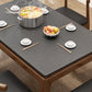 Mid-Century Sintered Stone Dining Table 4 Legs Solid Wood Base Rectangle Table for Home Clearhalo ' dining_table' 'Dining Tables & Seating' 'Dining Tables' 'furn' 'furn_dining_table' 'Furniture' 'furniture_dining_table' 'Kitchen & Dining Furniture' 'kitchen&dining_furn' 'kitchen' 'kitchen_dining_table' 4002428