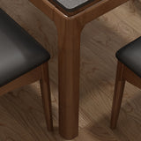 Mid-Century Sintered Stone Dining Table 4 Legs Solid Wood Base Rectangle Table for Home Clearhalo ' dining_table' 'Dining Tables & Seating' 'Dining Tables' 'furn' 'furn_dining_table' 'Furniture' 'furniture_dining_table' 'Kitchen & Dining Furniture' 'kitchen&dining_furn' 'kitchen' 'kitchen_dining_table' 4002430