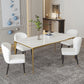 Sintered Stone Dining Table Luxury Style 4 Legs Base Rectangle Table for Dining Room Clearhalo ' dining_table' 'Dining Tables & Seating' 'Dining Tables' 'furn' 'furn_dining_table' 'Furniture' 'furniture_dining_table' 'Kitchen & Dining Furniture' 'kitchen&dining_furn' 'kitchen' 'kitchen_dining_table' 4002446