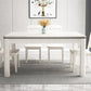 Mid-Century Home Marble Dining Table Rectangle Shape Table with 4 Legs Base Clearhalo ' dining_table' 'Dining Tables & Seating' 'Dining Tables' 'furn' 'furn_dining_table' 'Furniture' 'furniture_dining_table' 'Kitchen & Dining Furniture' 'kitchen&dining_furn' 'kitchen' 'kitchen_dining_table' 4002462