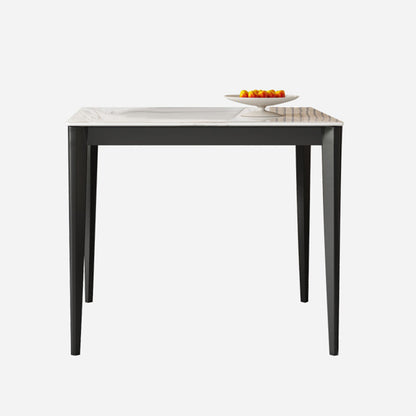 Sintered Stone Dining Table Industrial Style 4 Legs Base Square Table for Dining Room Without Chairs Clearhalo ' dining_table' 'Dining Tables & Seating' 'Dining Tables' 'furn' 'furn_dining_table' 'Furniture' 'furniture_dining_table' 'Kitchen & Dining Furniture' 'kitchen&dining_furn' 'kitchen' 'kitchen_dining_table' 4002473