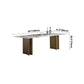 Sintered Stone Dining Table Luxury Style Double Pedestal Base Table for Home Clearhalo ' dining_table' 'Dining Tables & Seating' 'Dining Tables' 'furn' 'furn_dining_table' 'Furniture' 'furniture_dining_table' 'Kitchen & Dining Furniture' 'kitchen&dining_furn' 'kitchen' 'kitchen_dining_table' 4002488