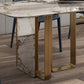 Glam Sintered Stone Gray Dining Table Standard Rectangle Shape Dining Table for Kitchen Clearhalo ' dining_table' 'Dining Tables & Seating' 'Dining Tables' 'furn' 'furn_dining_table' 'Furniture' 'furniture_dining_table' 'Kitchen & Dining Furniture' 'kitchen&dining_furn' 'kitchen' 'kitchen_dining_table' 4002511