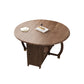 Mid-Century Modern Dining Table Round Solid Wood Brown Dining Table for Home Use Clearhalo ' dining_table' 'Dining Tables & Seating' 'Dining Tables' 'furn' 'furn_dining_table' 'Furniture' 'furniture_dining_table' 'Kitchen & Dining Furniture' 'kitchen&dining_furn' 'kitchen' 'kitchen_dining_table' 4002533