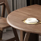 Mid-Century Modern Dining Table Round Solid Wood Brown Dining Table for Home Use Clearhalo ' dining_table' 'Dining Tables & Seating' 'Dining Tables' 'furn' 'furn_dining_table' 'Furniture' 'furniture_dining_table' 'Kitchen & Dining Furniture' 'kitchen&dining_furn' 'kitchen' 'kitchen_dining_table' 4002535