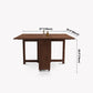 Mid-Century Modern Brown Dining Table Solid Wood Drop-Leaf Dining Table for Home Use Clearhalo ' dining_table' 'Dining Tables & Seating' 'Dining Tables' 'furn' 'furn_dining_table' 'Furniture' 'furniture_dining_table' 'Kitchen & Dining Furniture' 'kitchen&dining_furn' 'kitchen' 'kitchen_dining_table' 4002562