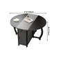 Mid-Century Modern Dining Table Round Solid Wood Drop-Leaf Dining Table for Home Use Clearhalo ' dining_table' 'Dining Tables & Seating' 'Dining Tables' 'furn' 'furn_dining_table' 'Furniture' 'furniture_dining_table' 'Kitchen & Dining Furniture' 'kitchen&dining_furn' 'kitchen' 'kitchen_dining_table' 4002574