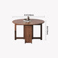 Mid-Century Modern Dining Table Brown Round Solid Wood Dining Table for Home Clearhalo ' dining_table' 'Dining Tables & Seating' 'Dining Tables' 'furn' 'furn_dining_table' 'Furniture' 'furniture_dining_table' 'Kitchen & Dining Furniture' 'kitchen&dining_furn' 'kitchen' 'kitchen_dining_table' 4002631