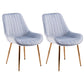 Nordic Metal Dining Room Armless Chairs Upholstered Dining Side Chair for Restaurant Light Blue 2 Piece Set Clearhalo ' kitchen&dining_furn' 'Dining Chairs' 'Dining Tables & Seating' 'dining_chair' 'furn' 'furn_dining_chair' 'Furniture' 'furniture_dining_chair' 'Kitchen & Dining Furniture' 'kitchen' 4008238