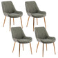 Nordic Metal Dining Room Armless Chairs Upholstered Dining Side Chair for Restaurant Blackish Green 4 Piece Set Clearhalo ' kitchen&dining_furn' 'Dining Chairs' 'Dining Tables & Seating' 'dining_chair' 'furn' 'furn_dining_chair' 'Furniture' 'furniture_dining_chair' 'Kitchen & Dining Furniture' 'kitchen' 4008249