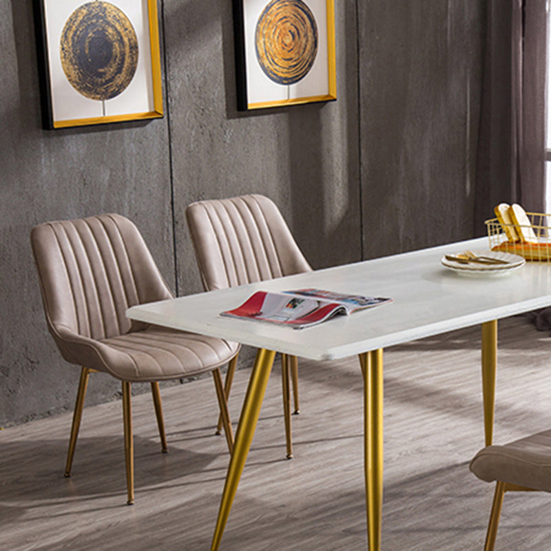 Nordic Metal Dining Room Armless Chairs Upholstered Dining Side Chair for Restaurant Clearhalo ' kitchen&dining_furn' 'Dining Chairs' 'Dining Tables & Seating' 'dining_chair' 'furn' 'furn_dining_chair' 'Furniture' 'furniture_dining_chair' 'Kitchen & Dining Furniture' 'kitchen' 4008250