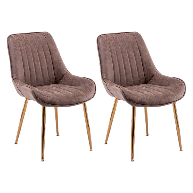 Nordic Metal Dining Room Armless Chairs Upholstered Dining Side Chair for Restaurant Coffee 2 Piece Set Clearhalo ' kitchen&dining_furn' 'Dining Chairs' 'Dining Tables & Seating' 'dining_chair' 'furn' 'furn_dining_chair' 'Furniture' 'furniture_dining_chair' 'Kitchen & Dining Furniture' 'kitchen' 4008264