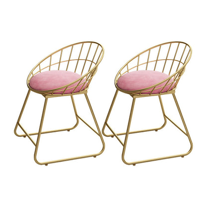 Scandinavian Upholstered Side Chair Matte Finish Slat Back Dining Chairs (Set of 2) Rose Bloom 2 Piece Set Clearhalo ' kitchen&dining_furn' 'Dining Chairs' 'Dining Tables & Seating' 'dining_chair' 'furn' 'furn_dining_chair' 'Furniture' 'furniture_dining_chair' 'Kitchen & Dining Furniture' 'kitchen' 4008302