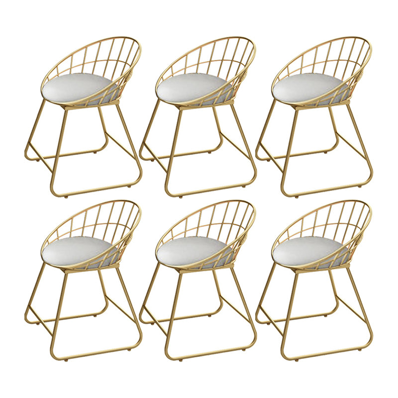 Scandinavian Upholstered Side Chair Matte Finish Slat Back Dining Chairs (Set of 2) White 6 Piece Set Clearhalo ' kitchen&dining_furn' 'Dining Chairs' 'Dining Tables & Seating' 'dining_chair' 'furn' 'furn_dining_chair' 'Furniture' 'furniture_dining_chair' 'Kitchen & Dining Furniture' 'kitchen' 4008312