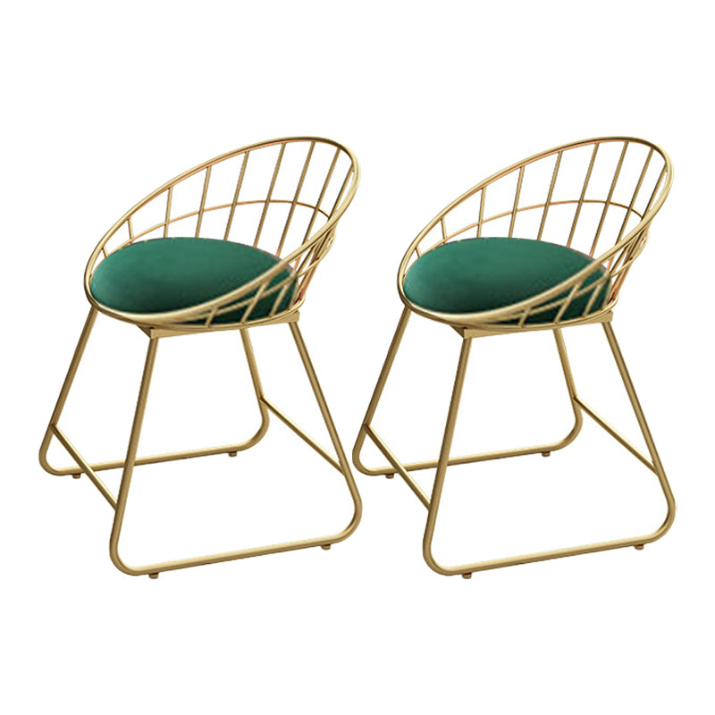 Scandinavian Upholstered Side Chair Matte Finish Slat Back Dining Chairs (Set of 2) Green 2 Piece Set Clearhalo ' kitchen&dining_furn' 'Dining Chairs' 'Dining Tables & Seating' 'dining_chair' 'furn' 'furn_dining_chair' 'Furniture' 'furniture_dining_chair' 'Kitchen & Dining Furniture' 'kitchen' 4008314