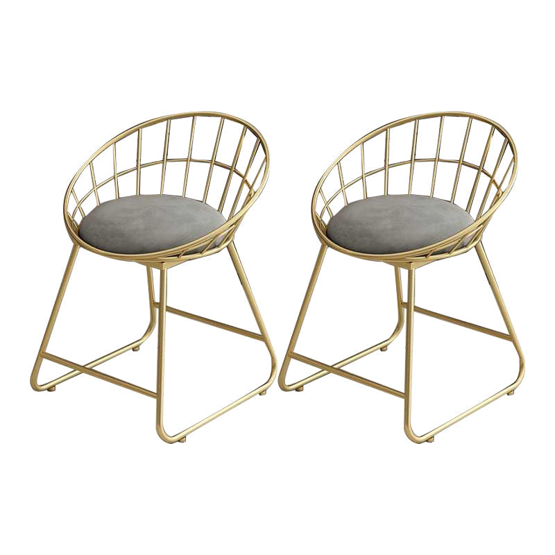 Scandinavian Upholstered Side Chair Matte Finish Slat Back Dining Chairs (Set of 2) Grey 2 Piece Set Clearhalo ' kitchen&dining_furn' 'Dining Chairs' 'Dining Tables & Seating' 'dining_chair' 'furn' 'furn_dining_chair' 'Furniture' 'furniture_dining_chair' 'Kitchen & Dining Furniture' 'kitchen' 4008320