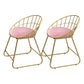 Scandinavian Upholstered Side Chair Matte Finish Slat Back Dining Chairs (Set of 2) Pink 2 Piece Set Clearhalo ' kitchen&dining_furn' 'Dining Chairs' 'Dining Tables & Seating' 'dining_chair' 'furn' 'furn_dining_chair' 'Furniture' 'furniture_dining_chair' 'Kitchen & Dining Furniture' 'kitchen' 4008323