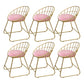 Scandinavian Upholstered Side Chair Matte Finish Slat Back Dining Chairs (Set of 2) Pink 6 Piece Set Clearhalo ' kitchen&dining_furn' 'Dining Chairs' 'Dining Tables & Seating' 'dining_chair' 'furn' 'furn_dining_chair' 'Furniture' 'furniture_dining_chair' 'Kitchen & Dining Furniture' 'kitchen' 4008325