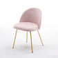 Scandinavian Upholstered Dining Side Chair Matte Finish Parsons Dining Chair Light Pink 1 Piece Brass Gold Clearhalo ' kitchen&dining_furn' 'Dining Chairs' 'Dining Tables & Seating' 'dining_chair' 'furn' 'furn_dining_chair' 'Furniture' 'furniture_dining_chair' 'Kitchen & Dining Furniture' 'kitchen' 4008350