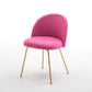 Scandinavian Upholstered Dining Side Chair Matte Finish Parsons Dining Chair Rose Red 1 Piece Brass Gold Clearhalo ' kitchen&dining_furn' 'Dining Chairs' 'Dining Tables & Seating' 'dining_chair' 'furn' 'furn_dining_chair' 'Furniture' 'furniture_dining_chair' 'Kitchen & Dining Furniture' 'kitchen' 4008356