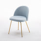 Scandinavian Upholstered Dining Side Chair Matte Finish Parsons Dining Chair Light Blue 1 Piece Brass Gold Clearhalo ' kitchen&dining_furn' 'Dining Chairs' 'Dining Tables & Seating' 'dining_chair' 'furn' 'furn_dining_chair' 'Furniture' 'furniture_dining_chair' 'Kitchen & Dining Furniture' 'kitchen' 4008374