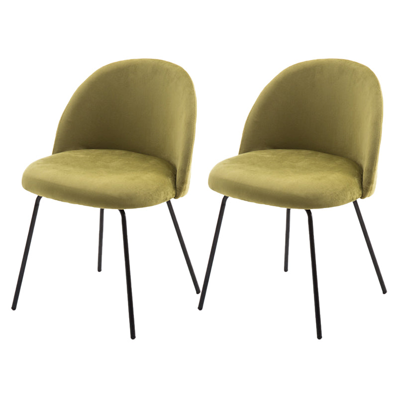 Scandinavian Upholstered Dining Side Chair Matte Finish Parsons Dining Chair Turquoise 2 Piece Set Black Clearhalo ' kitchen&dining_furn' 'Dining Chairs' 'Dining Tables & Seating' 'dining_chair' 'furn' 'furn_dining_chair' 'Furniture' 'furniture_dining_chair' 'Kitchen & Dining Furniture' 'kitchen' 4008390