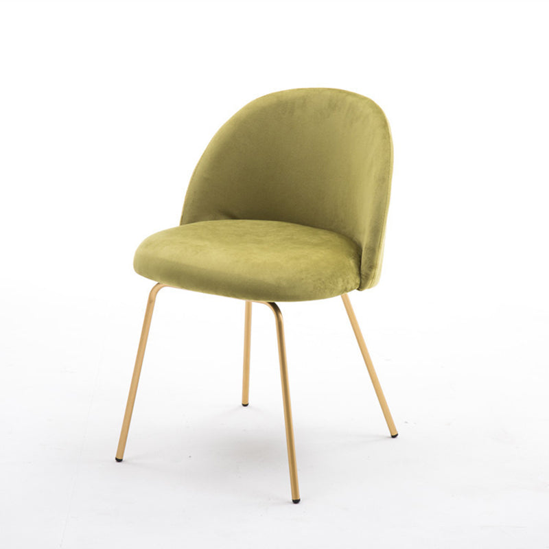 Scandinavian Upholstered Dining Side Chair Matte Finish Parsons Dining Chair Turquoise 1 Piece Brass Gold Clearhalo ' kitchen&dining_furn' 'Dining Chairs' 'Dining Tables & Seating' 'dining_chair' 'furn' 'furn_dining_chair' 'Furniture' 'furniture_dining_chair' 'Kitchen & Dining Furniture' 'kitchen' 4008392
