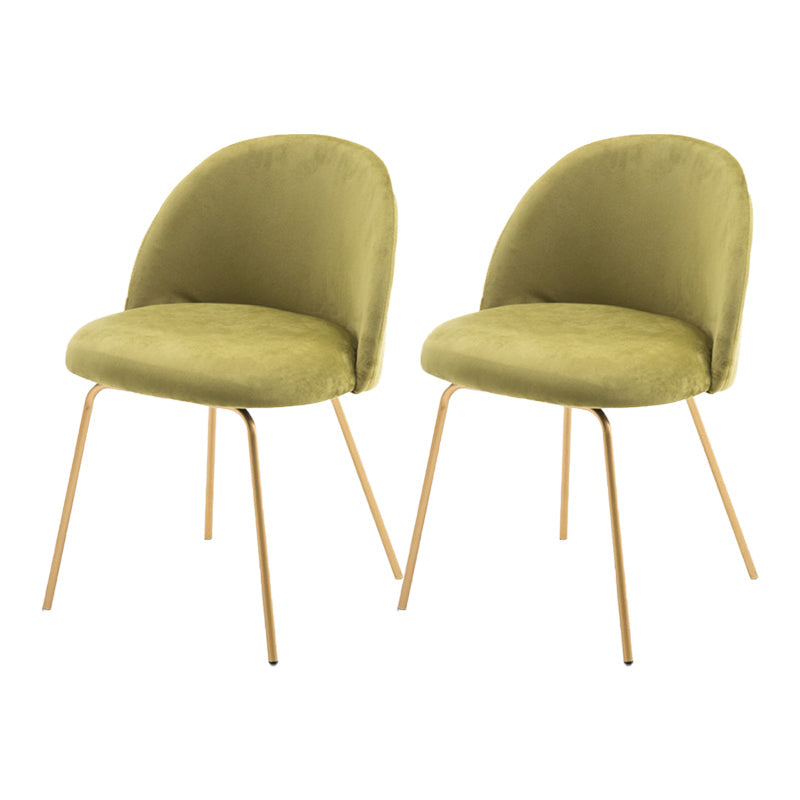 Scandinavian Upholstered Dining Side Chair Matte Finish Parsons Dining Chair Turquoise 2 Piece Set Brass Gold Clearhalo ' kitchen&dining_furn' 'Dining Chairs' 'Dining Tables & Seating' 'dining_chair' 'furn' 'furn_dining_chair' 'Furniture' 'furniture_dining_chair' 'Kitchen & Dining Furniture' 'kitchen' 4008393