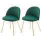 Scandinavian Upholstered Dining Side Chair Matte Finish Parsons Dining Chair Blackish Green 2 Piece Set Brass Gold Clearhalo ' kitchen&dining_furn' 'Dining Chairs' 'Dining Tables & Seating' 'dining_chair' 'furn' 'furn_dining_chair' 'Furniture' 'furniture_dining_chair' 'Kitchen & Dining Furniture' 'kitchen' 4008399