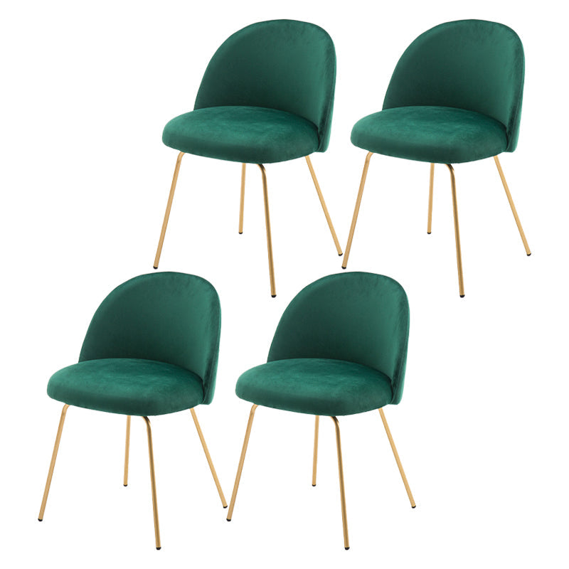 Scandinavian Upholstered Dining Side Chair Matte Finish Parsons Dining Chair Blackish Green 4 Piece Set Brass Gold Clearhalo ' kitchen&dining_furn' 'Dining Chairs' 'Dining Tables & Seating' 'dining_chair' 'furn' 'furn_dining_chair' 'Furniture' 'furniture_dining_chair' 'Kitchen & Dining Furniture' 'kitchen' 4008400