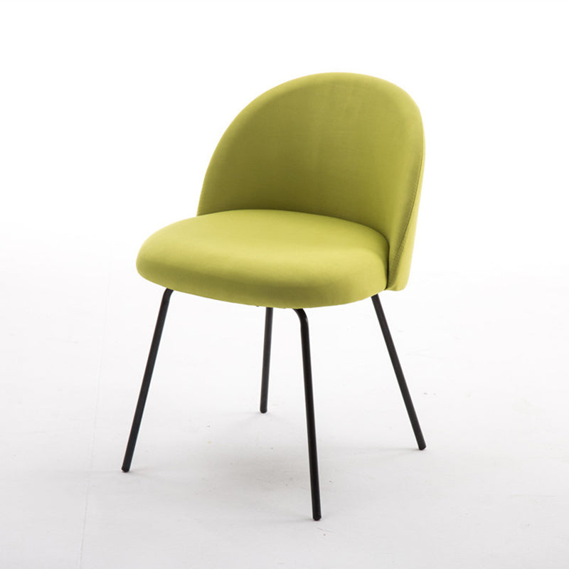 Scandinavian Upholstered Dining Side Chair Matte Finish Parsons Dining Chair Green 1 Piece Black Clearhalo ' kitchen&dining_furn' 'Dining Chairs' 'Dining Tables & Seating' 'dining_chair' 'furn' 'furn_dining_chair' 'Furniture' 'furniture_dining_chair' 'Kitchen & Dining Furniture' 'kitchen' 4008401