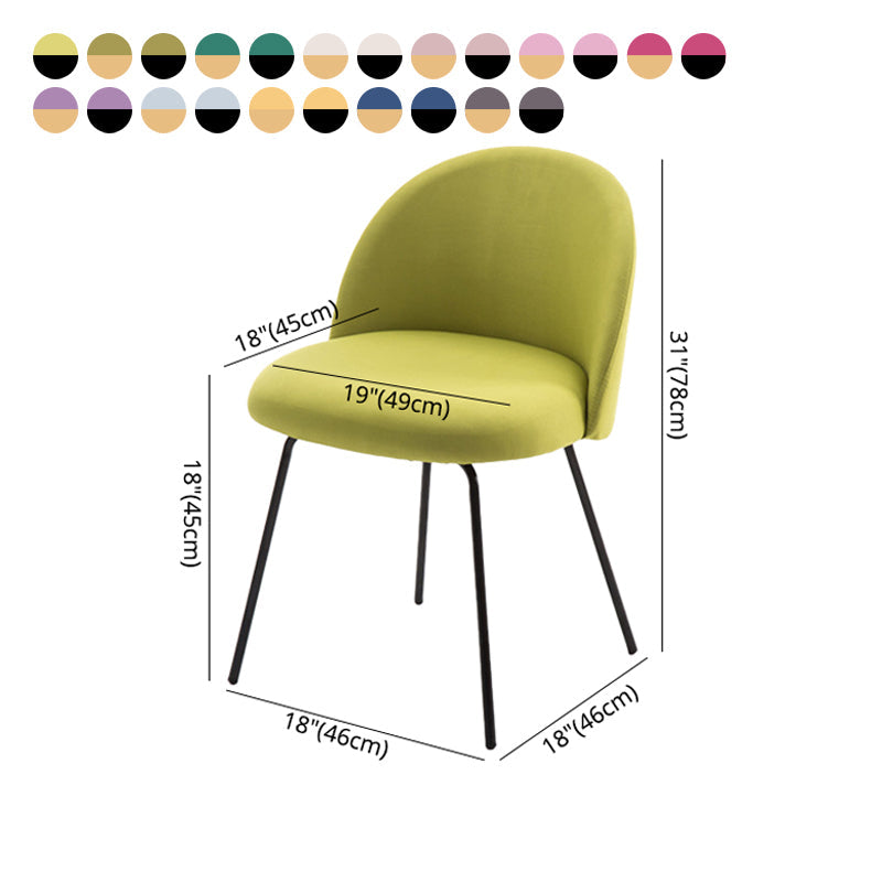 Scandinavian Upholstered Dining Side Chair Matte Finish Parsons Dining Chair Clearhalo ' kitchen&dining_furn' 'Dining Chairs' 'Dining Tables & Seating' 'dining_chair' 'furn' 'furn_dining_chair' 'Furniture' 'furniture_dining_chair' 'Kitchen & Dining Furniture' 'kitchen' 4008404
