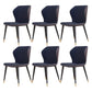 Glam Metal Dining Room Armless Chairs Wingback Parsons Chair for Restaurant Blue 6 Piece Set Black Gold Clearhalo ' kitchen&dining_furn' 'Dining Chairs' 'Dining Tables & Seating' 'dining_chair' 'furn' 'furn_dining_chair' 'Furniture' 'furniture_dining_chair' 'Kitchen & Dining Furniture' 'kitchen' 4008466