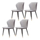 Glam Metal Dining Room Armless Chairs Wingback Parsons Chair for Restaurant Light Gray 4 Piece Set Black Gold Clearhalo ' kitchen&dining_furn' 'Dining Chairs' 'Dining Tables & Seating' 'dining_chair' 'furn' 'furn_dining_chair' 'Furniture' 'furniture_dining_chair' 'Kitchen & Dining Furniture' 'kitchen' 4008471