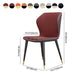 Glam Metal Dining Room Armless Chairs Wingback Parsons Chair for Restaurant Clearhalo ' kitchen&dining_furn' 'Dining Chairs' 'Dining Tables & Seating' 'dining_chair' 'furn' 'furn_dining_chair' 'Furniture' 'furniture_dining_chair' 'Kitchen & Dining Furniture' 'kitchen' 4008479