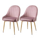 Nordic Metal Dining Room Armchairs Upholstered Linen Fabric Chairs for Restaurant Pink 2 Piece Set Clearhalo ' kitchen&dining_furn' 'Dining Chairs' 'Dining Tables & Seating' 'dining_chair' 'furn' 'furn_dining_chair' 'Furniture' 'furniture_dining_chair' 'Kitchen & Dining Furniture' 'kitchen' 4008481