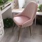 Nordic Metal Dining Room Armchairs Upholstered Linen Fabric Chairs for Restaurant Nude Pink 1 Piece Clearhalo ' kitchen&dining_furn' 'Dining Chairs' 'Dining Tables & Seating' 'dining_chair' 'furn' 'furn_dining_chair' 'Furniture' 'furniture_dining_chair' 'Kitchen & Dining Furniture' 'kitchen' 4008491