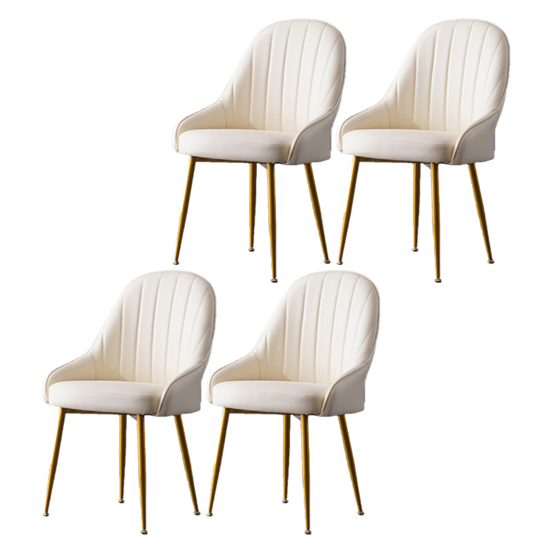 Nordic Metal Dining Room Armchairs Upholstered Linen Fabric Chairs for Restaurant Off-White 4 Piece Set Clearhalo ' kitchen&dining_furn' 'Dining Chairs' 'Dining Tables & Seating' 'dining_chair' 'furn' 'furn_dining_chair' 'Furniture' 'furniture_dining_chair' 'Kitchen & Dining Furniture' 'kitchen' 4008503