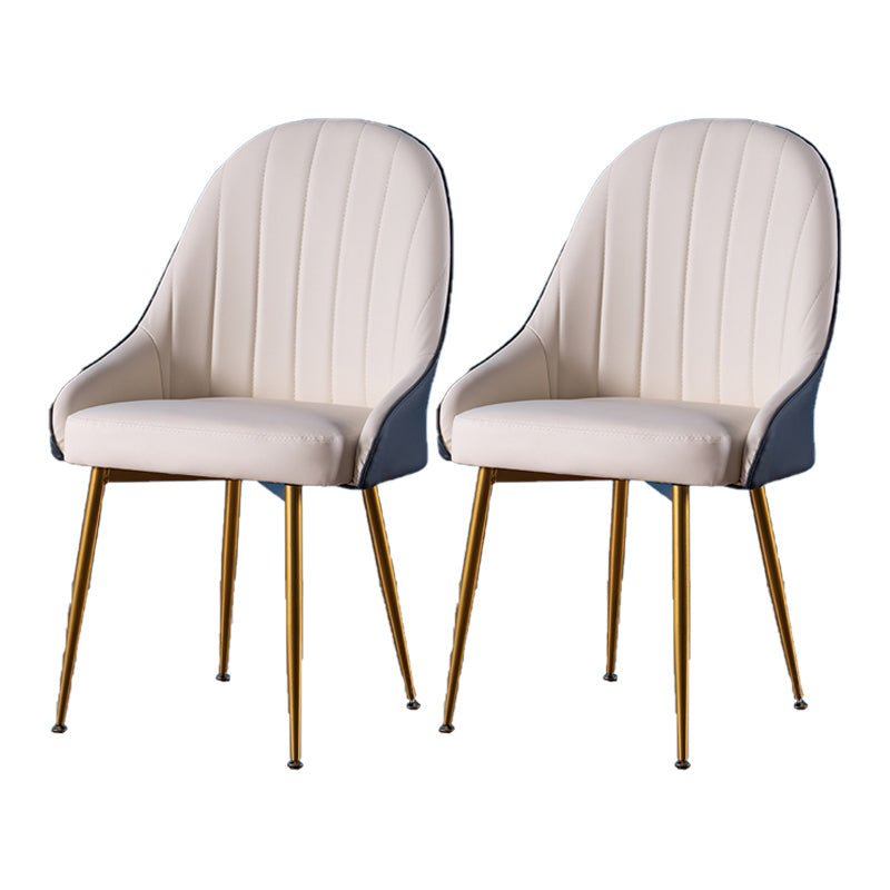 Nordic Metal Dining Room Armchairs Upholstered Linen Fabric Chairs for Restaurant White-Blue 2 Piece Set Clearhalo ' kitchen&dining_furn' 'Dining Chairs' 'Dining Tables & Seating' 'dining_chair' 'furn' 'furn_dining_chair' 'Furniture' 'furniture_dining_chair' 'Kitchen & Dining Furniture' 'kitchen' 4008505