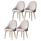Nordic Metal Dining Room Armchairs Upholstered Linen Fabric Chairs for Restaurant White-Blue 4 Piece Set Clearhalo ' kitchen&dining_furn' 'Dining Chairs' 'Dining Tables & Seating' 'dining_chair' 'furn' 'furn_dining_chair' 'Furniture' 'furniture_dining_chair' 'Kitchen & Dining Furniture' 'kitchen' 4008506
