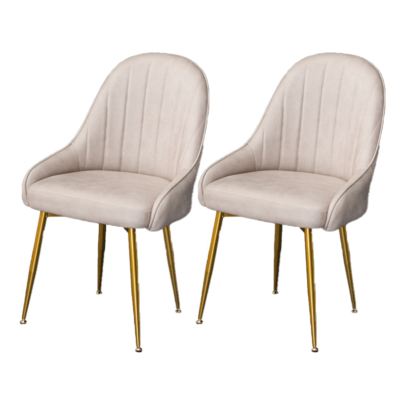 Nordic Metal Dining Room Armchairs Upholstered Linen Fabric Chairs for Restaurant White-Gray 2 Piece Set Clearhalo ' kitchen&dining_furn' 'Dining Chairs' 'Dining Tables & Seating' 'dining_chair' 'furn' 'furn_dining_chair' 'Furniture' 'furniture_dining_chair' 'Kitchen & Dining Furniture' 'kitchen' 4008508