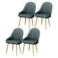 Nordic Metal Dining Room Armchairs Upholstered Linen Fabric Chairs for Restaurant Blackish Green 4 Piece Set Clearhalo ' kitchen&dining_furn' 'Dining Chairs' 'Dining Tables & Seating' 'dining_chair' 'furn' 'furn_dining_chair' 'Furniture' 'furniture_dining_chair' 'Kitchen & Dining Furniture' 'kitchen' 4008515