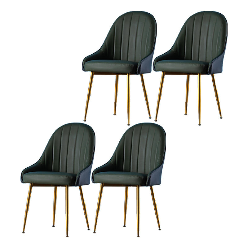 Nordic Metal Dining Room Armchairs Upholstered Linen Fabric Chairs for Restaurant Army Green 4 Piece Set Clearhalo ' kitchen&dining_furn' 'Dining Chairs' 'Dining Tables & Seating' 'dining_chair' 'furn' 'furn_dining_chair' 'Furniture' 'furniture_dining_chair' 'Kitchen & Dining Furniture' 'kitchen' 4008518