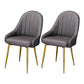 Nordic Metal Dining Room Armchairs Upholstered Linen Fabric Chairs for Restaurant Dark Gray 2 Piece Set Clearhalo ' kitchen&dining_furn' 'Dining Chairs' 'Dining Tables & Seating' 'dining_chair' 'furn' 'furn_dining_chair' 'Furniture' 'furniture_dining_chair' 'Kitchen & Dining Furniture' 'kitchen' 4008520