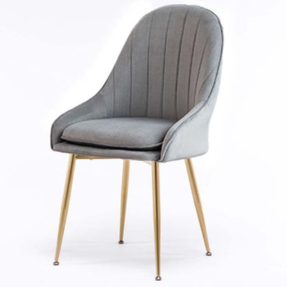 Nordic Metal Dining Room Armchairs Upholstered Linen Fabric Chairs for Restaurant Grey 1 Piece Clearhalo ' kitchen&dining_furn' 'Dining Chairs' 'Dining Tables & Seating' 'dining_chair' 'furn' 'furn_dining_chair' 'Furniture' 'furniture_dining_chair' 'Kitchen & Dining Furniture' 'kitchen' 4008522